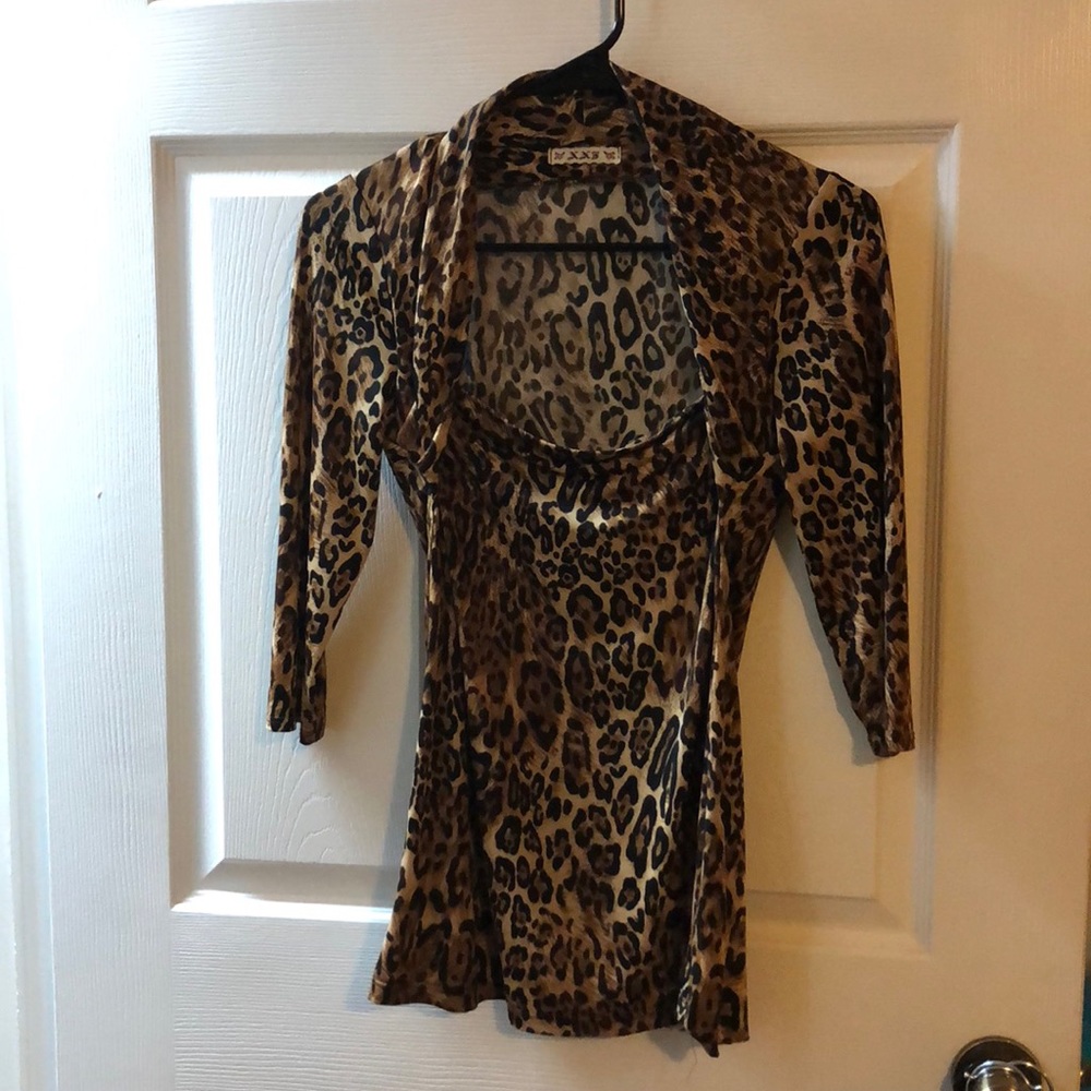 Leopard Date Night Blouse